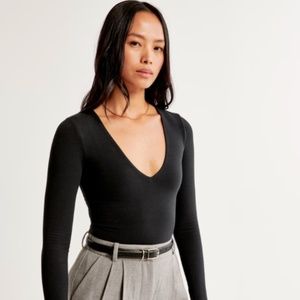 Abercrombie & Fitch V-Neck Bodysuit